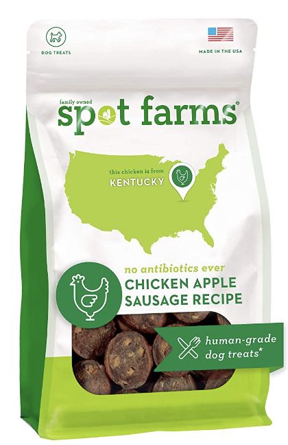 Spot Farms Chicken Apple Sausage Dog Treats 12.5oz
