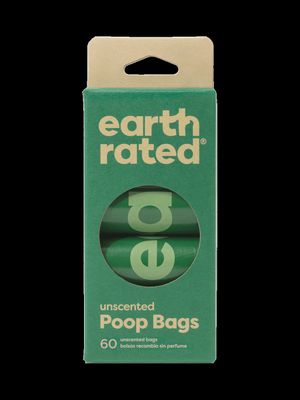 Earth Rated Unscented Poop Bags 60 Count