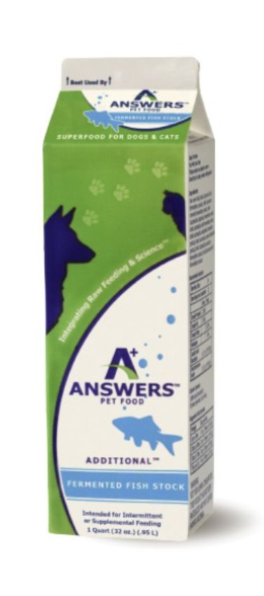 Answers Pet Food Frozen Fermented Fish Stock 1 Quart