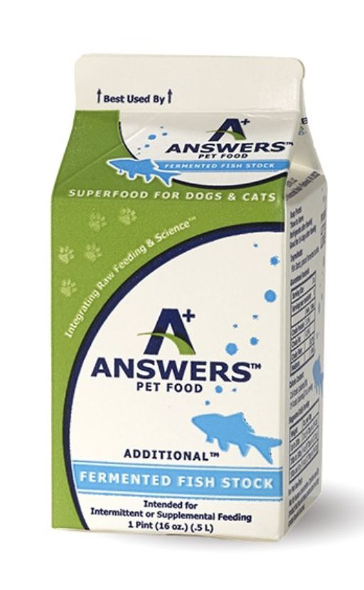 Answers Pet Food Frozen Fermented Fish Stock 1 Pint
