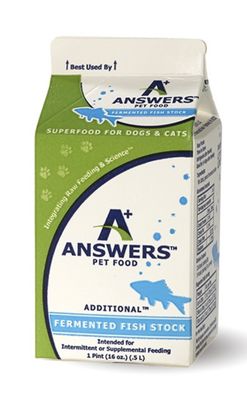 Answers Pet Food Frozen Fermented Fish Stock 1 Pint