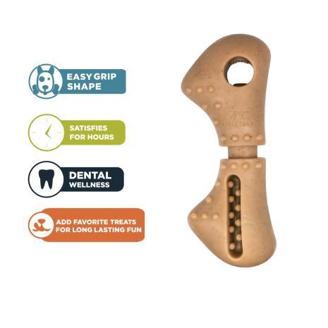 Tall Tails Long-lasting Treat Bone Chew for Dogs Large Bacon Scented