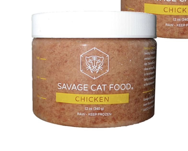 Savage Cat Food Chicken Small 12 oz Tub