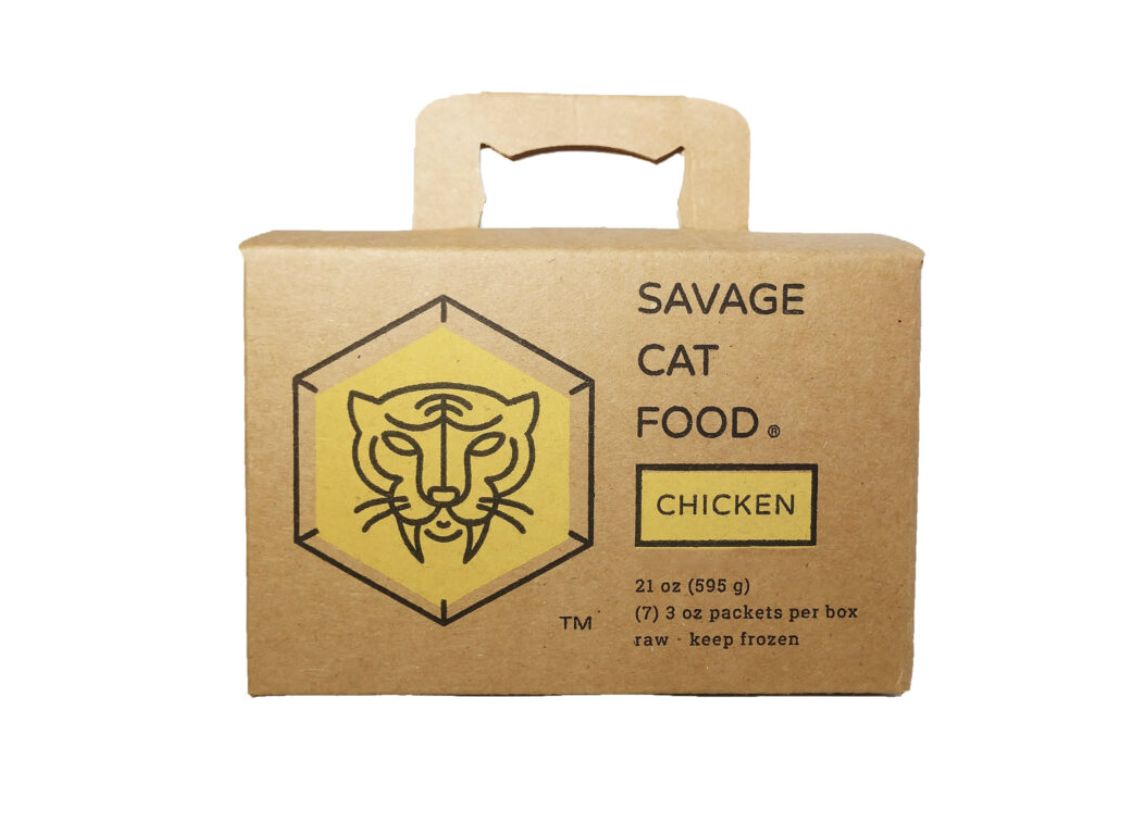 Savage Cat Food Chicken Small 3 oz 7 Count Box