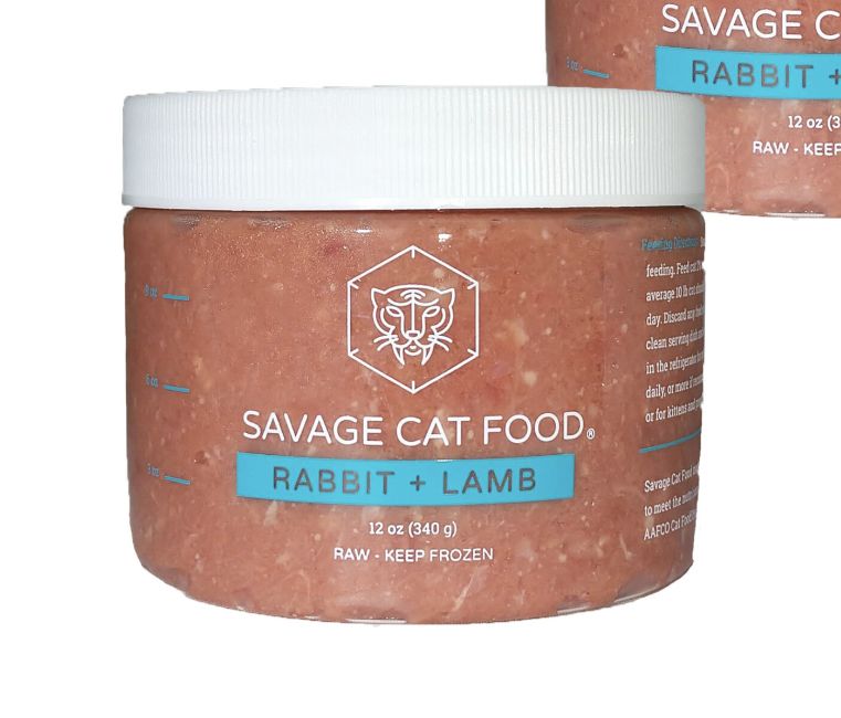 Savage Cat Food Rabbit Small 12oz Tub