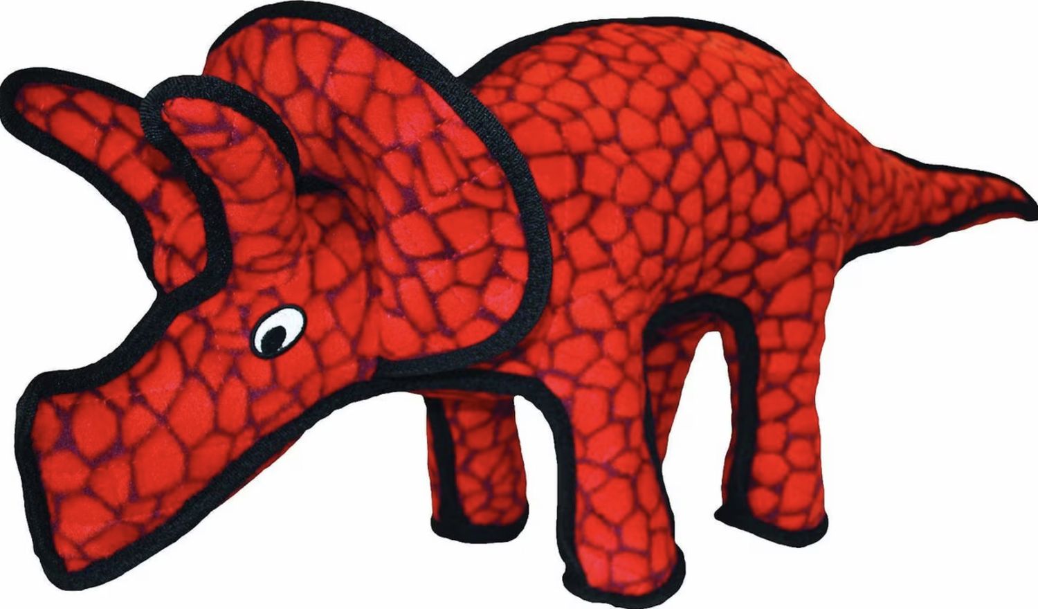 Tuffy Dinosaur Triceratops Durable Dog Toy