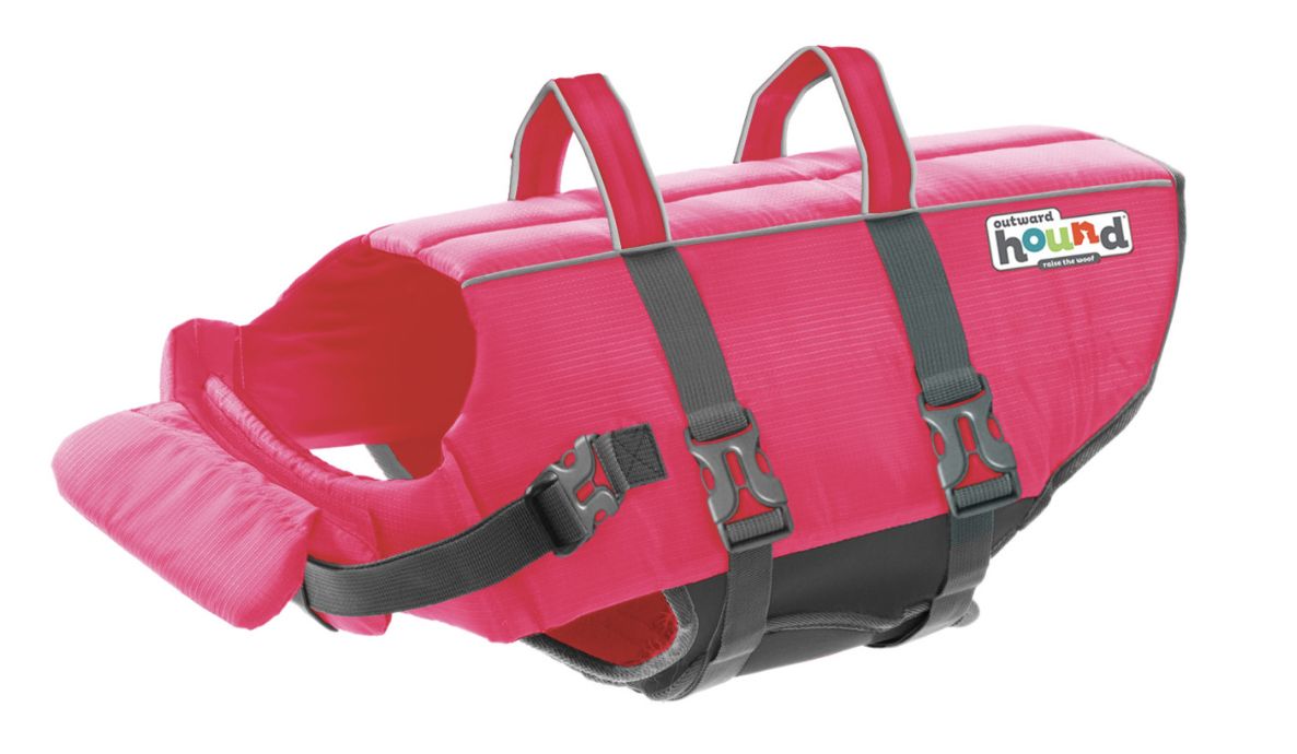 Outward Hound Pink Granby Dog Life Jacket - Medium