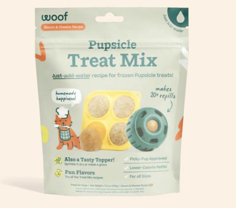 Woof Bacon & Cheese Pupsicle Mix Lickable Dog Treats