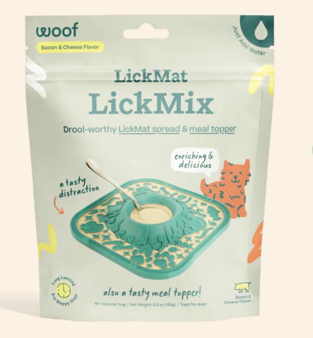 Woof LickMix Spread and Meal Topper - Bacon &amp; Cheese 5.5 oz