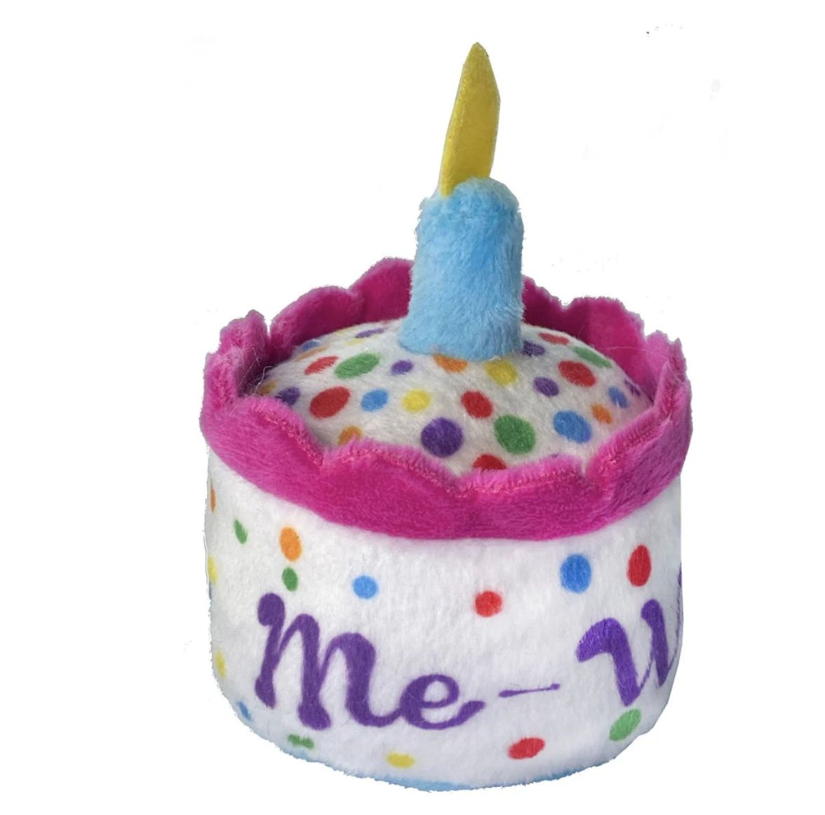 Huxley &amp; Kent Mewow Cake Organic Catnip Plush Crinkle Toy 3&quot;