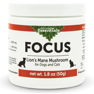 Animal Essentials Focus Lion&#39;s Mane Mushroom Powder Supplement 1.8oz