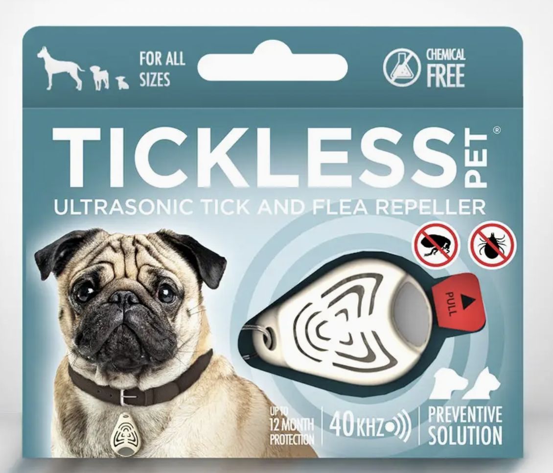 Tickless Classic Pet Chemical-Free Ultrasonic Tick &amp; Flea Repellant -  Beige