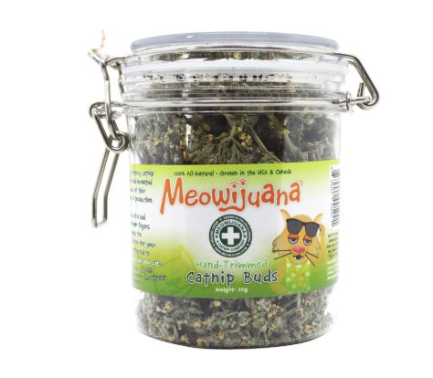 Meowijuana Hand-Trimmed Organic Catnip Buds Jar