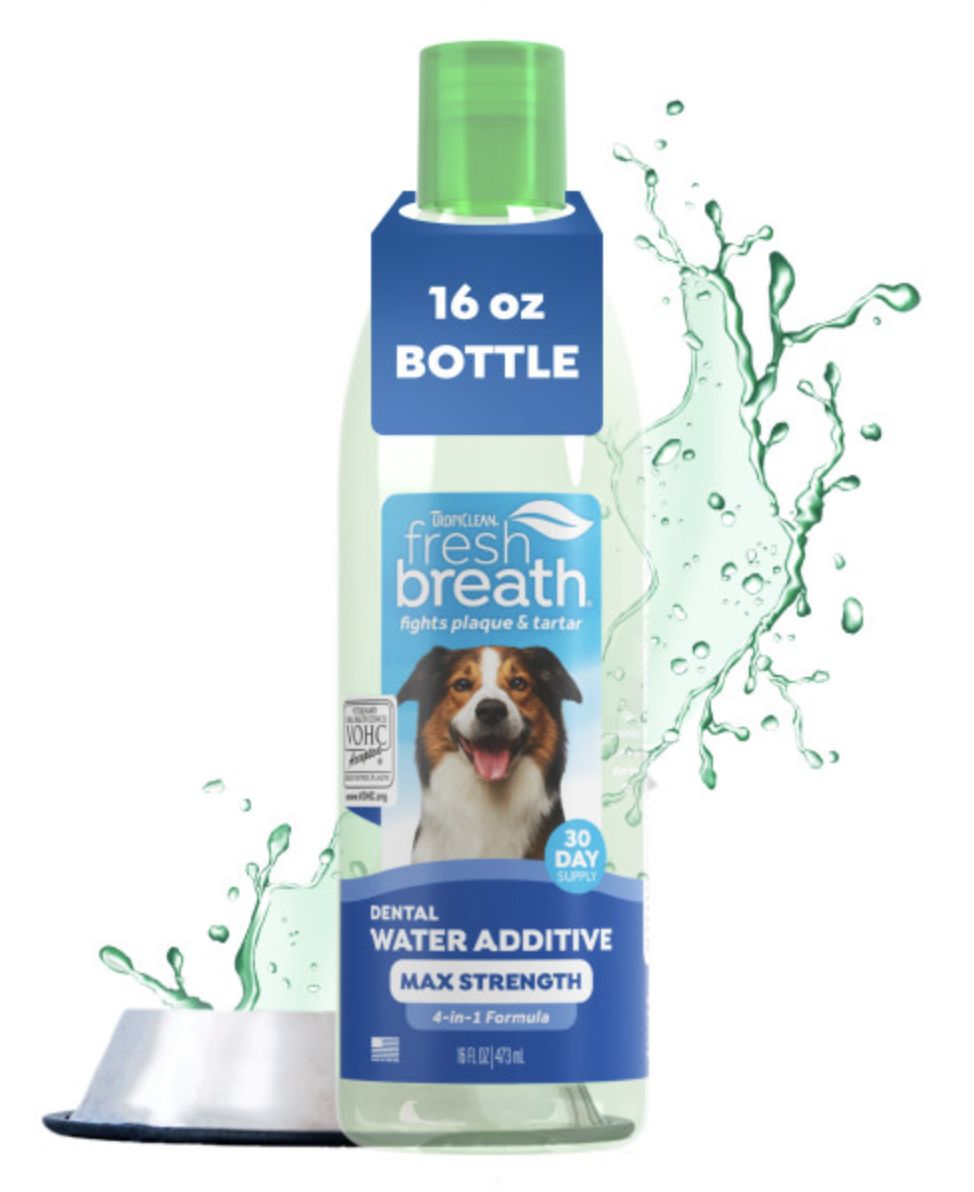 Tropiclean Fresh Breath Advanced Whitening Dental Water Additive 16 oz