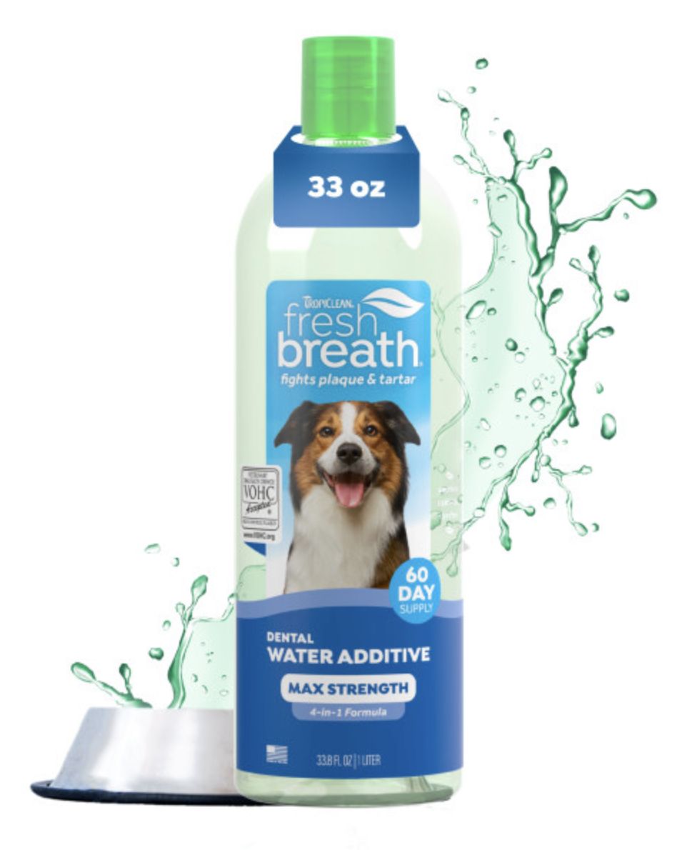 TropiClean Fresh Breath Advance Whitening Dental Water Additive 33.8 oz
