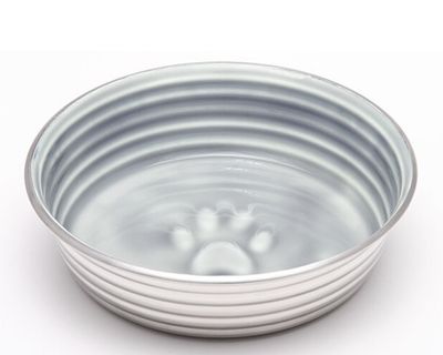 Loving Pets Le Bol Parisian Gray Food Bow - Medium