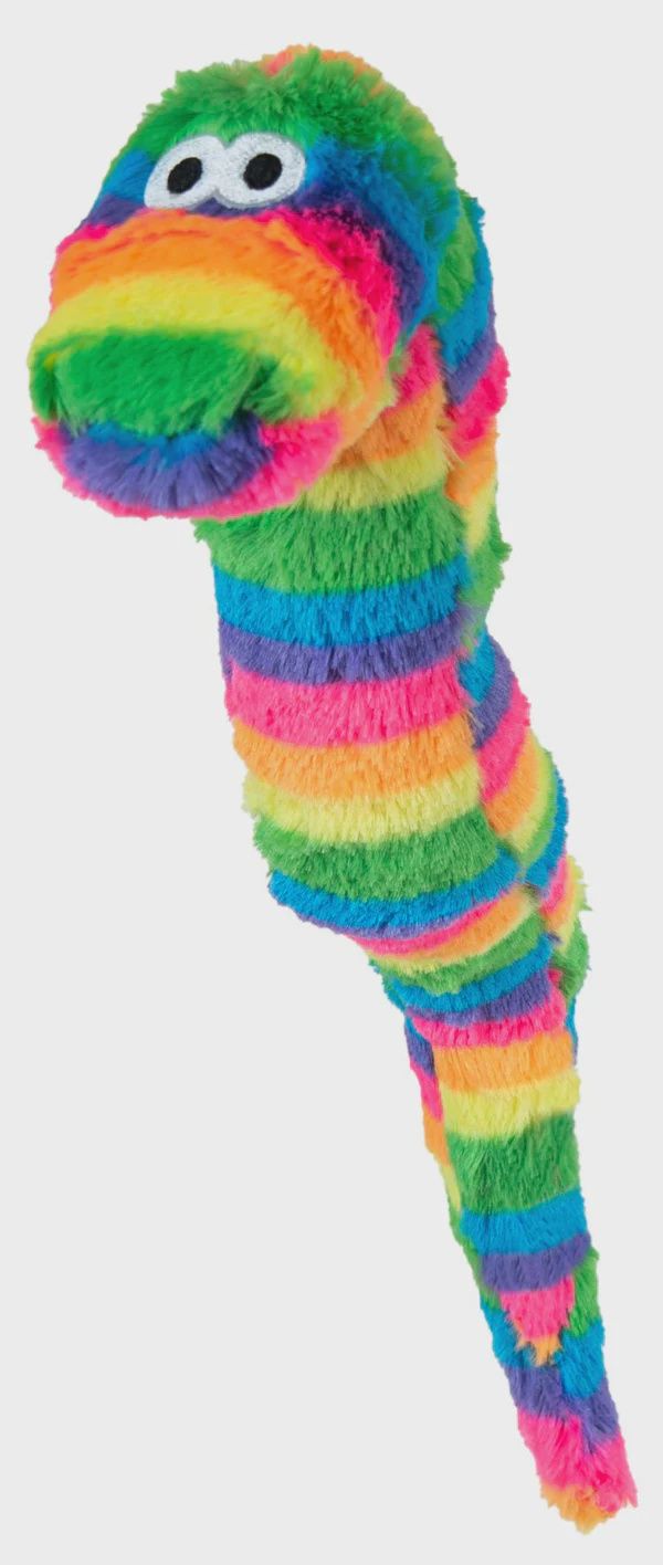 Hero Chuckles Assorted Colors Snake Plush Dog Toy