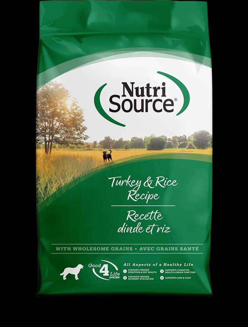 NutriSource Turkey Meal &amp; Rice Recipe Dog Food 4 lb