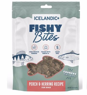 Icelandic+ Perch and Herring Fishy Bites for Dogs 2oz