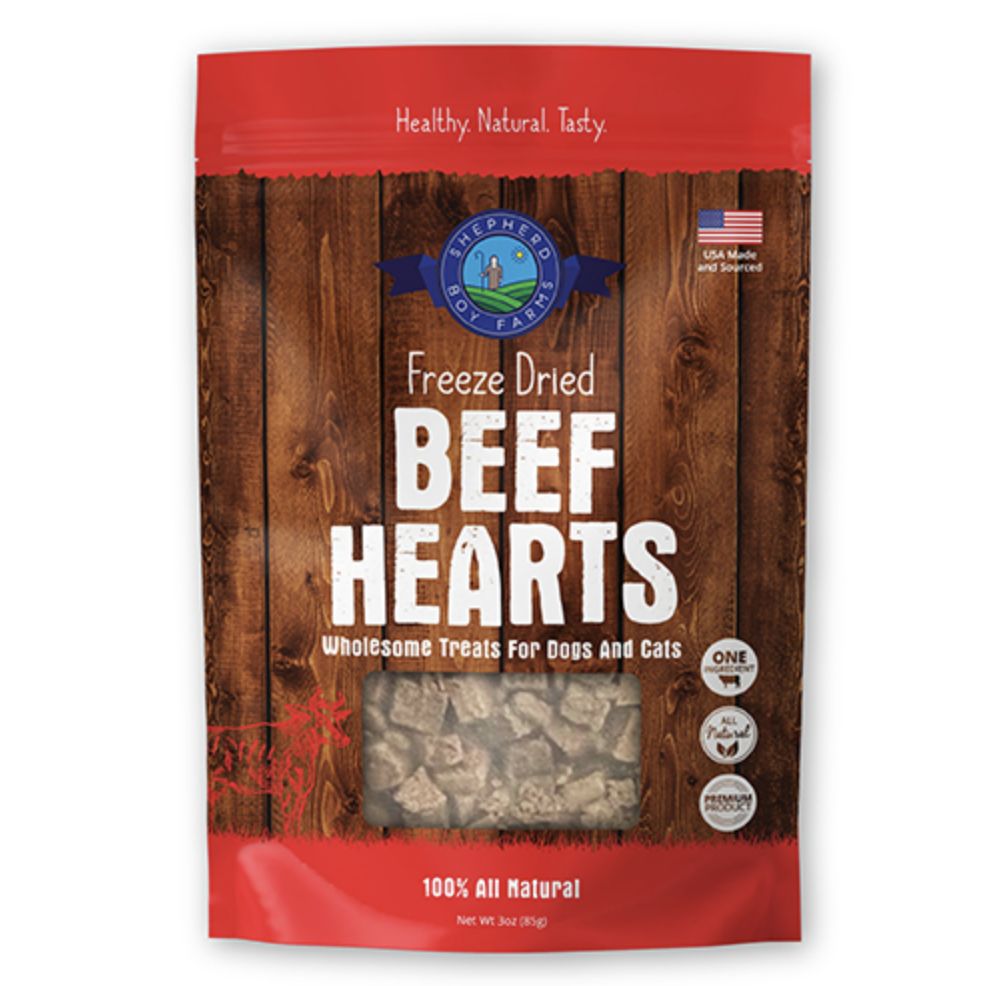 Shepherd Boy Farms Freeze Dried Beef Hearts 3oz