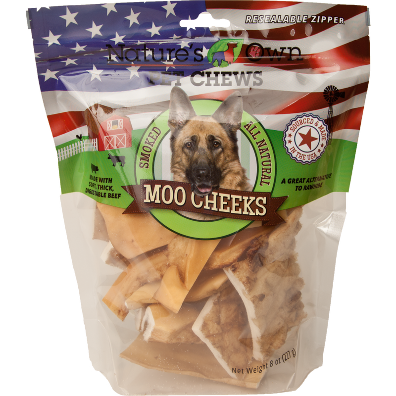 Nature&#39;s Own Moo Cheeks 8oz Chew for Dogs