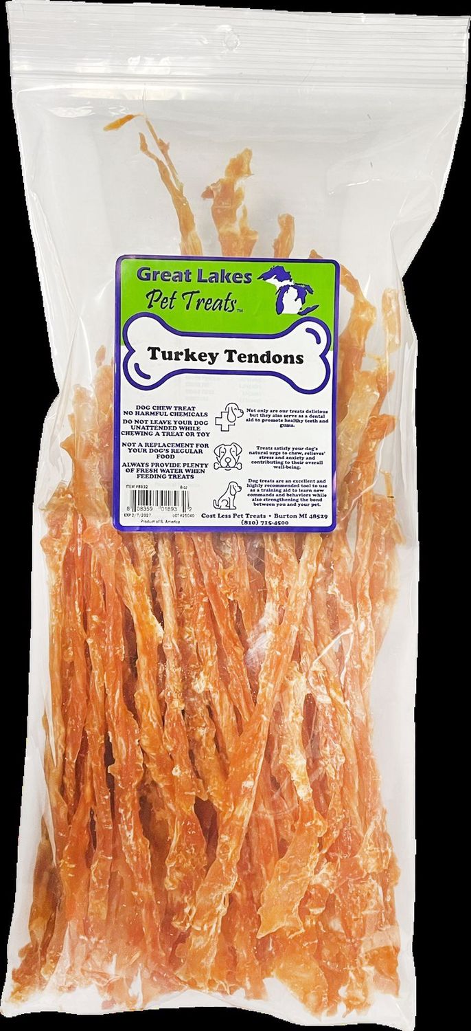 Great Lakes 10inch Turkey Tendon Dog Treats