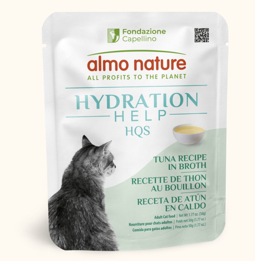 Almo Hydration Help HQS Tuna Broth Recipe for cats 1.77oz
