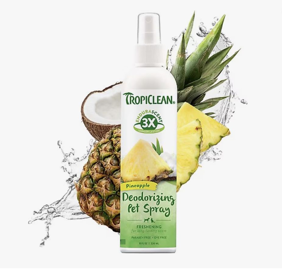 TropiClean EnduraScent Pineapple Deodorizing Spray 8oz