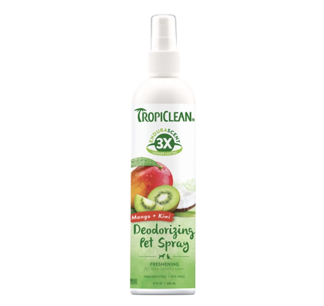 TropiClean EnduraScent Mango Kiwi Deodorizing Spray 8oz
