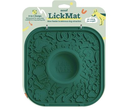 Woof Green No-Slip LickMat
