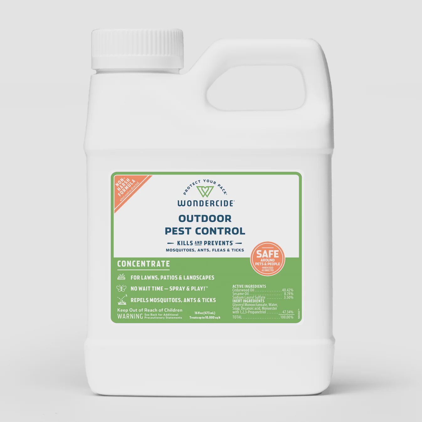 Wondercide Concentrated 16oz Flea and Tick Yard Spray