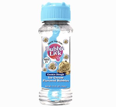 Bubble Lick Flavored Bubbles for Pets and Kids -Cookie Dough Ice Cream 2.5 oz