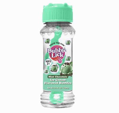 Bubble Lick Flavored Bubbles for Pets and Kids - Mint Chocolate Ice Cream 2.5 oz