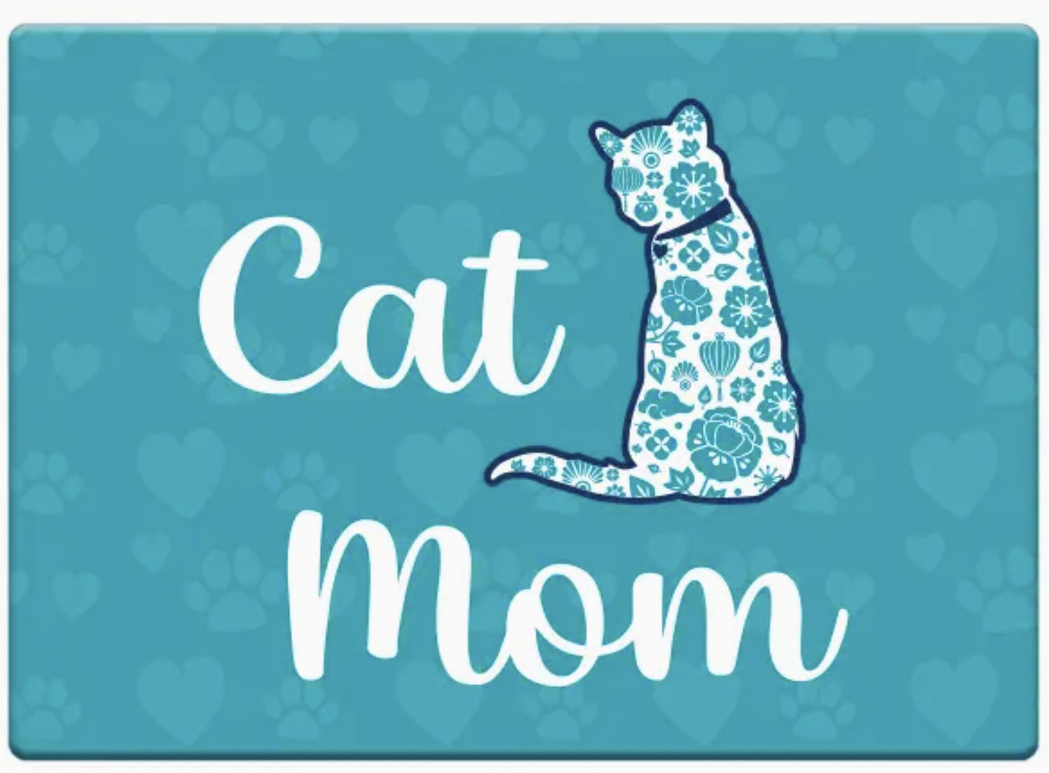 Dog Speak Rectangle Magnet - Cat Mom