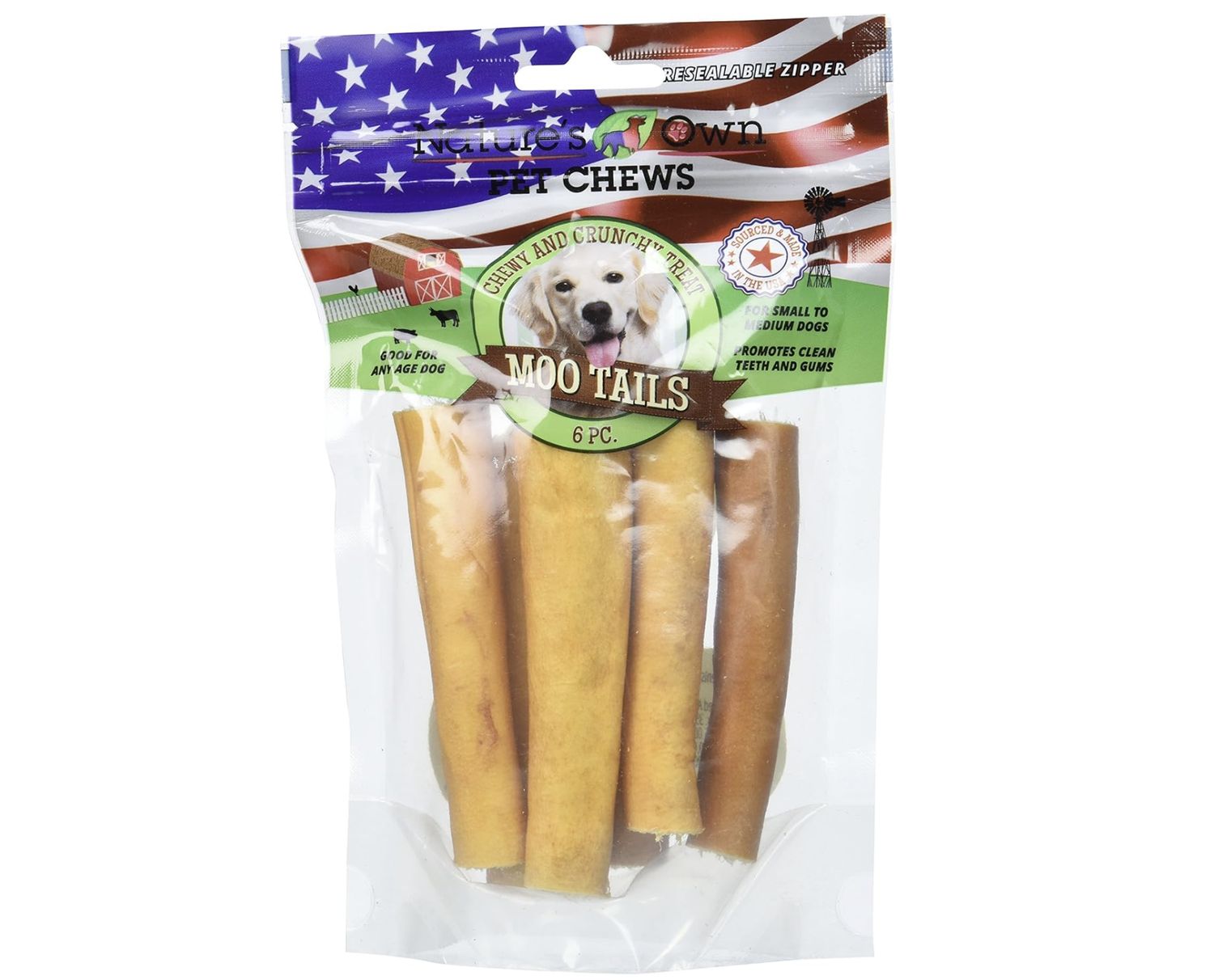 Nature&#39;s Own Moo Tail Pieces - pk of 6