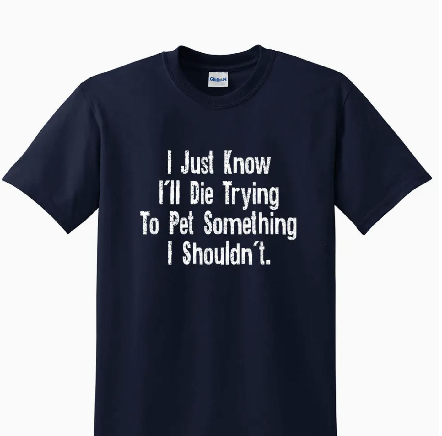 Adult T Shirt - I Just Know... Navy -Small