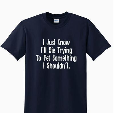Adult T Shirt - I Just Know... Navy -Small