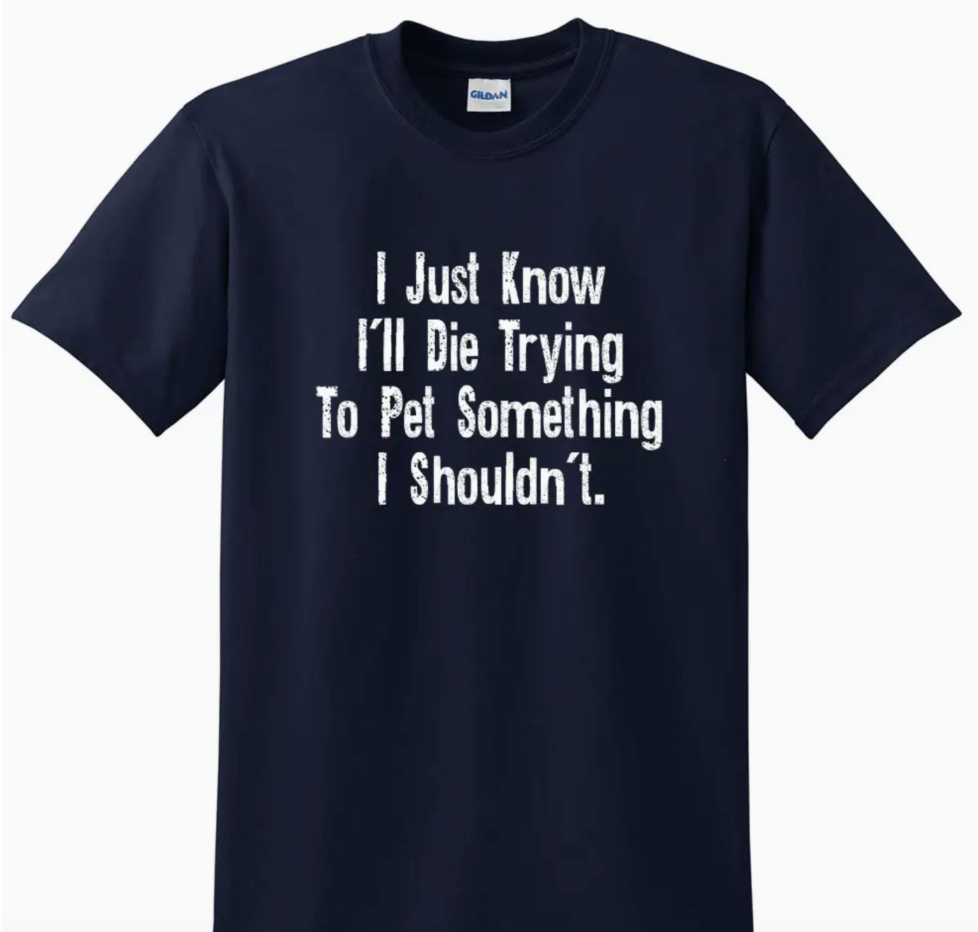Adult T Shirt- I Just Know... Navy- XL