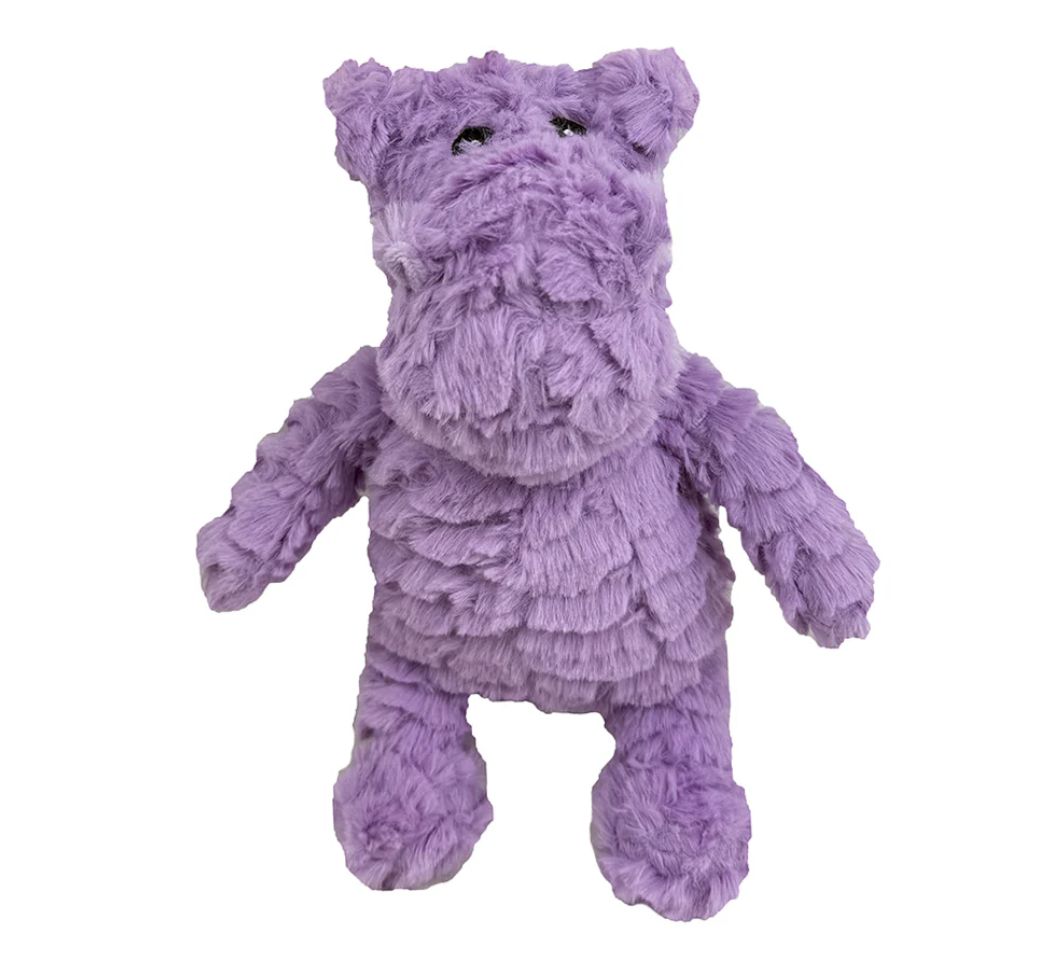 PetLou 9&quot; Hippo Shaped Dog Toy