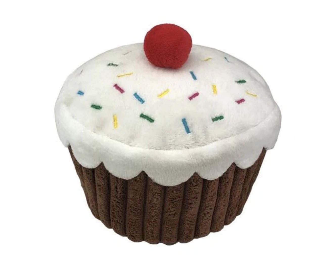 PetLou 5&quot; Cupcake Plush Dog Toy