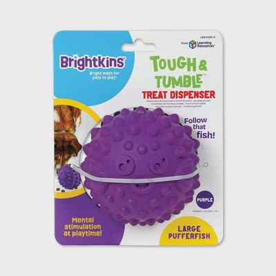 Brightkins Purple Treat Dispenser Training Toy for Dogs