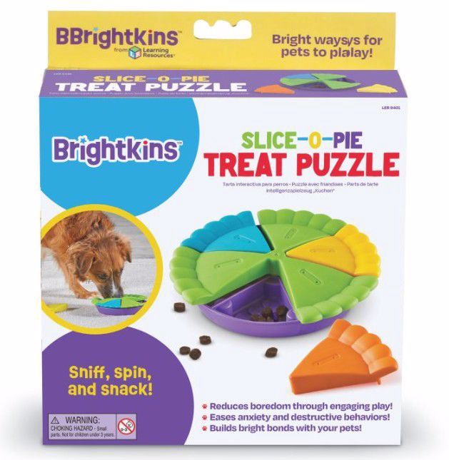 Brightkins Pie Treat Puzzle Toy for Dogs