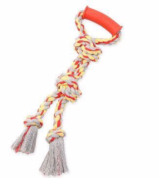 Mammoth Flossy Chews Rope Tug Toys with Handle for Dogs - Small