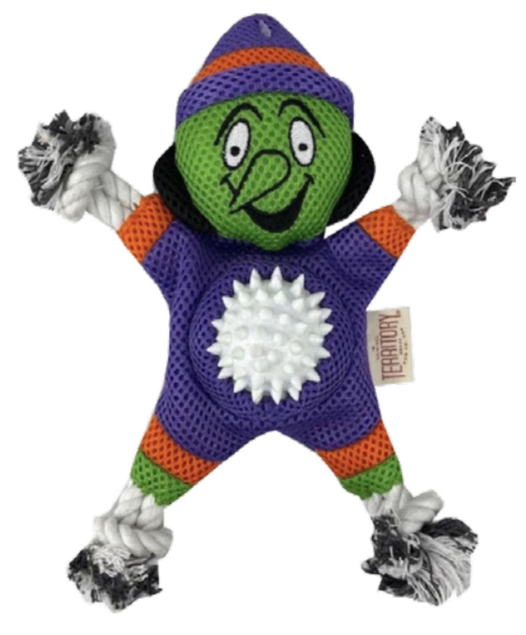Territory 2 in 1 Halloween Witch Dog Toy 10.25&quot;