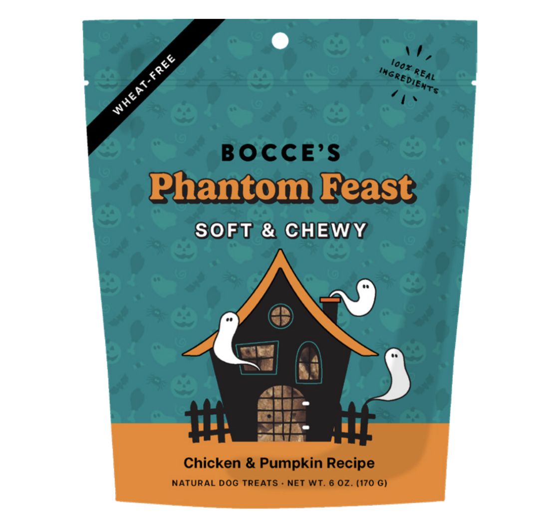 Bocce&#39;s Halloween Phantom Feast Dog Treat 6oz