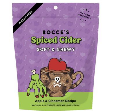 Bocce&#39;s Halloween Spiced Cider Dog Treat 6 oz