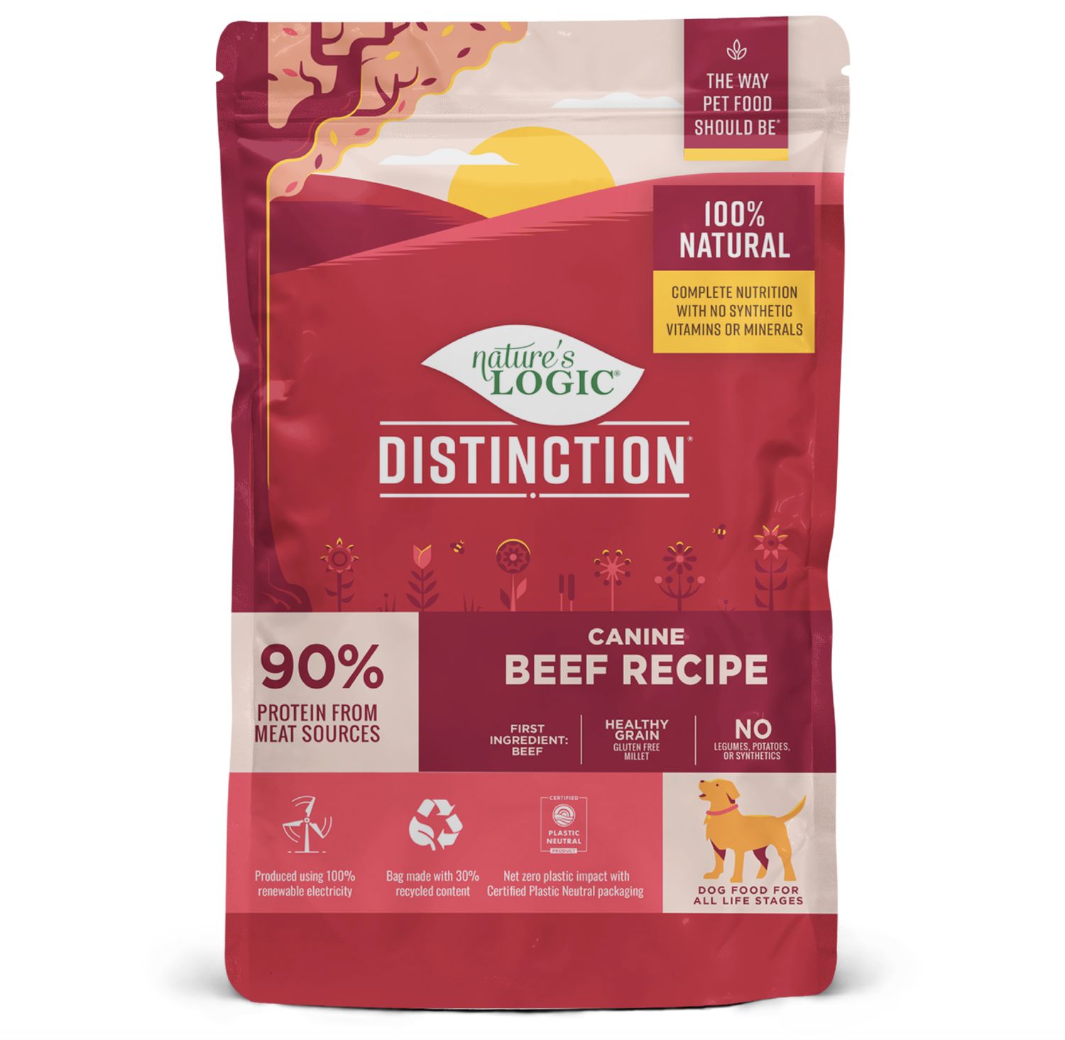 Nature&#39;s Logic Distinction Canine Beef 4lb