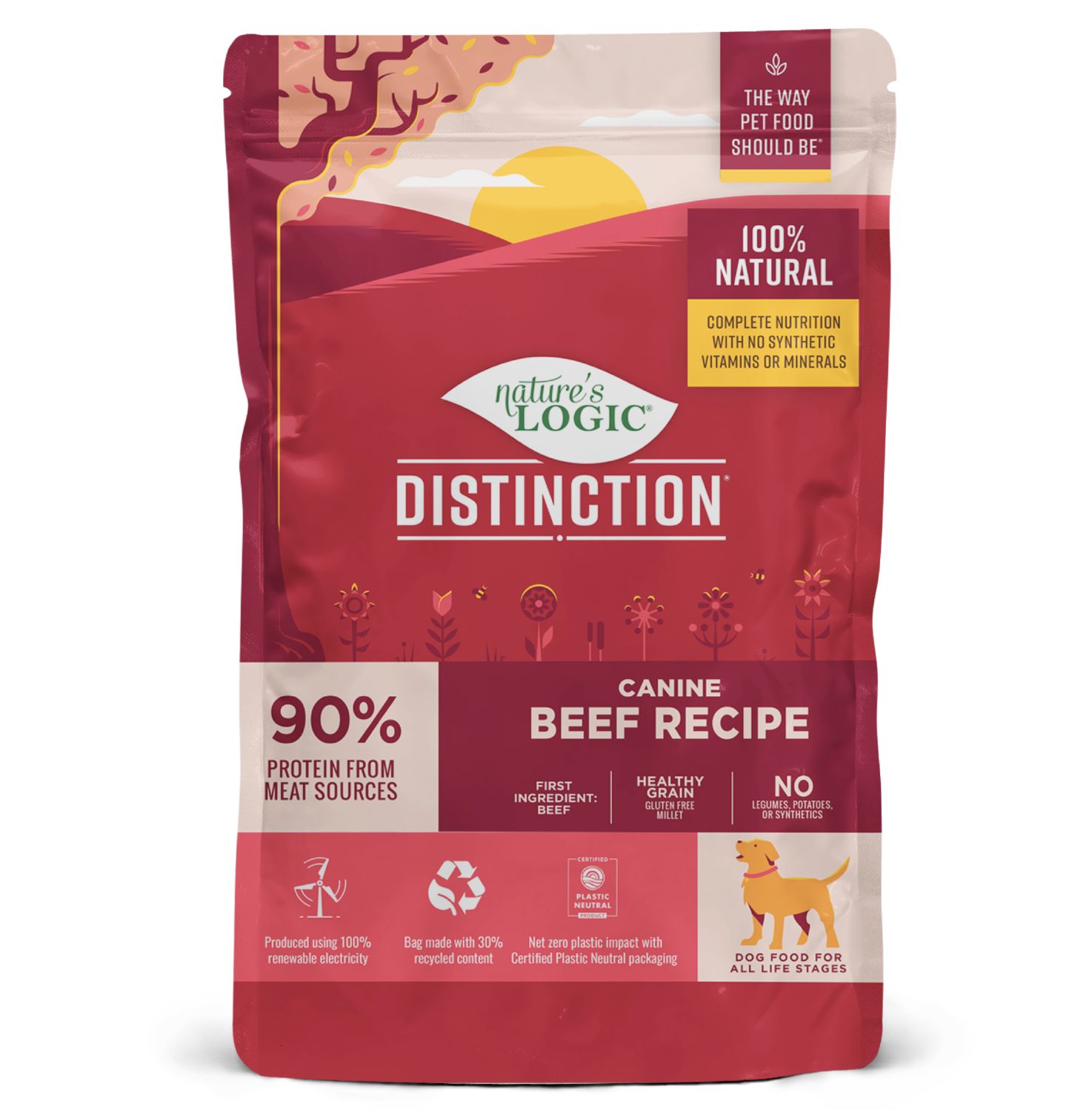 Nature&#39;s Logic Distinction Canine Beef 12lb