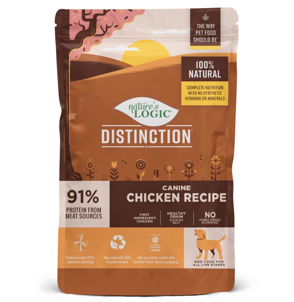 Nature&#39;s Logic Distinction Chicken Recipe Dog Food 24lb