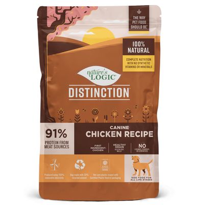 Nature&#39;s Logic Distinction Chicken Recipe Dog Food 24lb